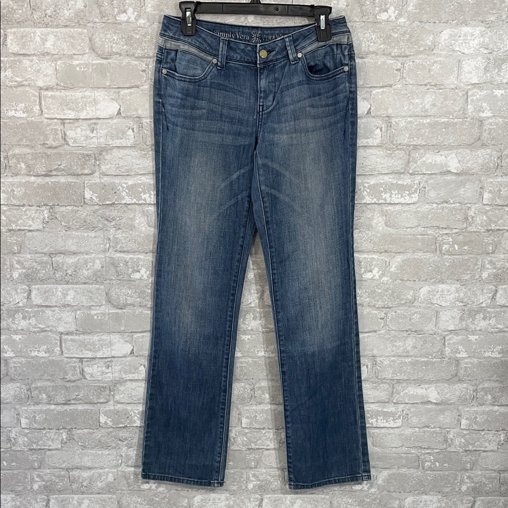 Vera Wang Classic Blue Straight Leg Jeans